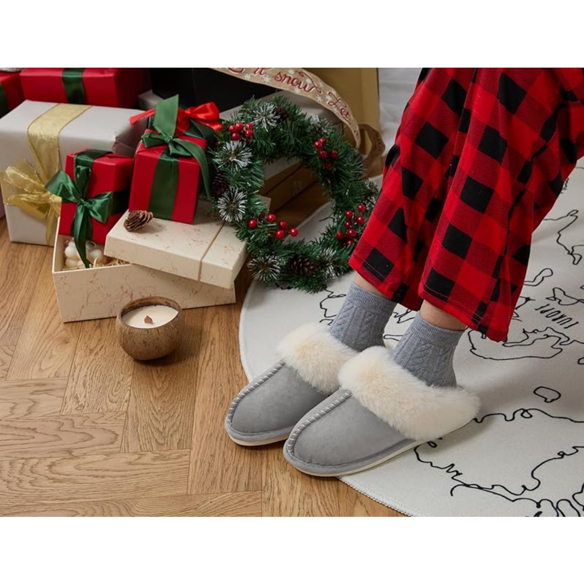 【FD41168346】Womens Slipper wit - Sewing House reseña y precio