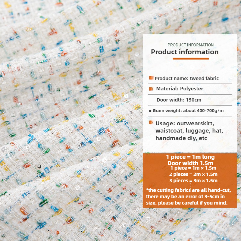 Women\'s Tweed Fabric Thickene - Sewing Tweed reseña y precio