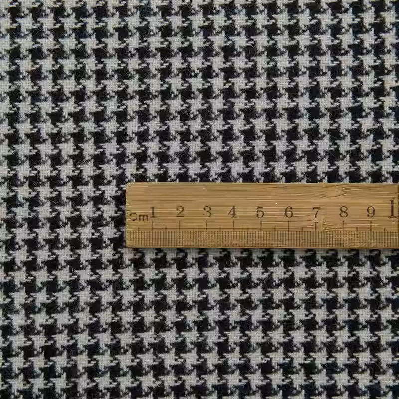 Light Coffee Small Houndstooth - Sewing Tweed reseña y precio