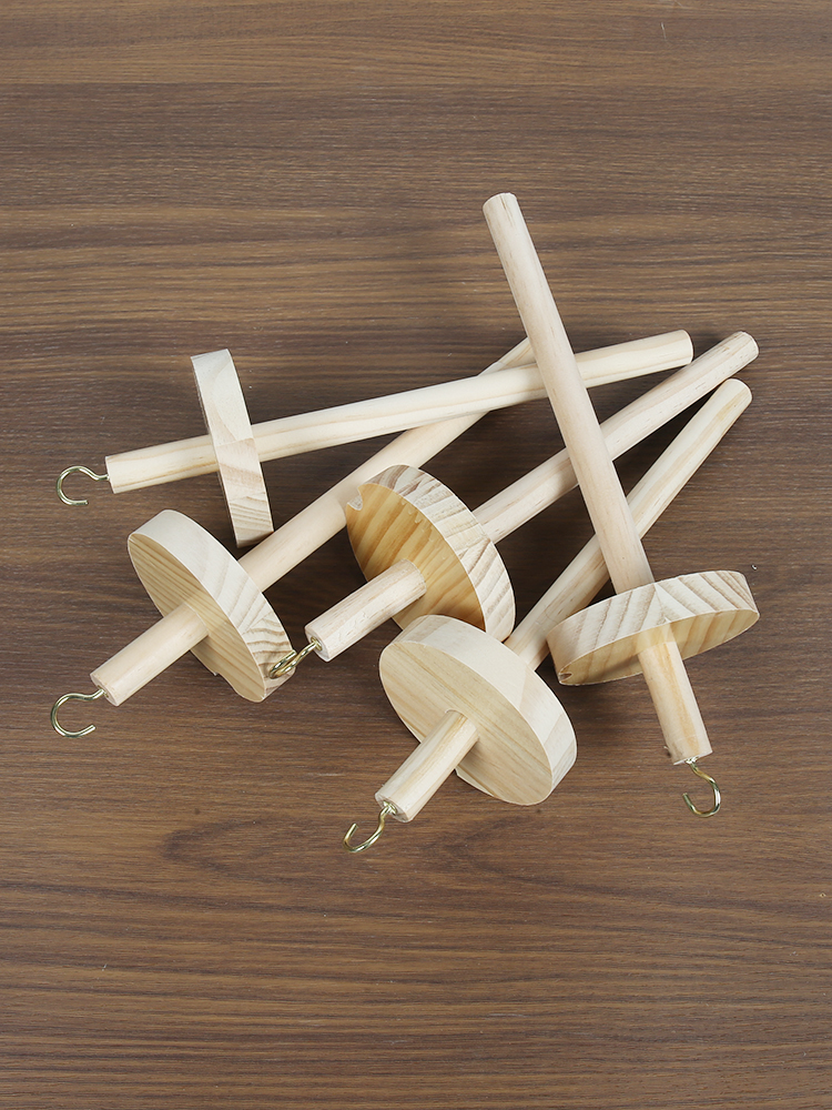 Wooden Spinning Mallet DIY Yar - Sewing And Textile reseña y precio