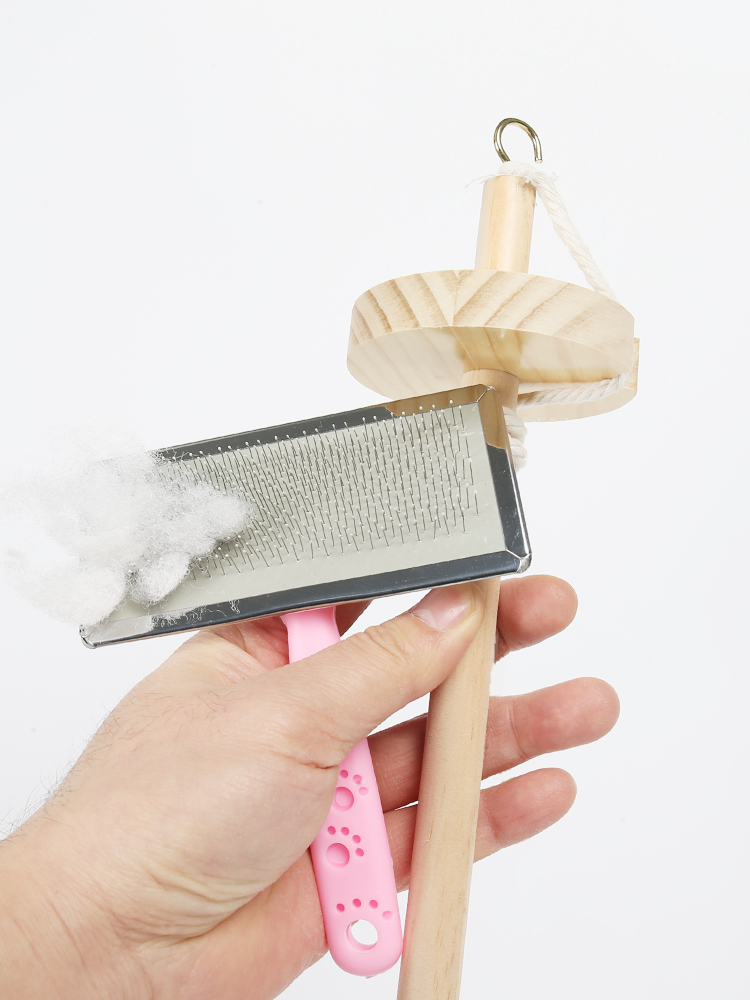 Wooden Spinning Mallet DIY Yar - Sewing And Textile reseña y precio