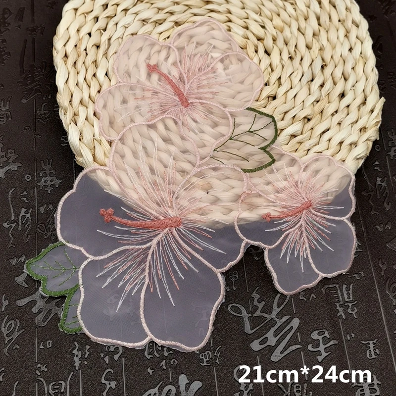 Embroidered Organza Lace Patch - Textile Sewing Patterns reseña y precio