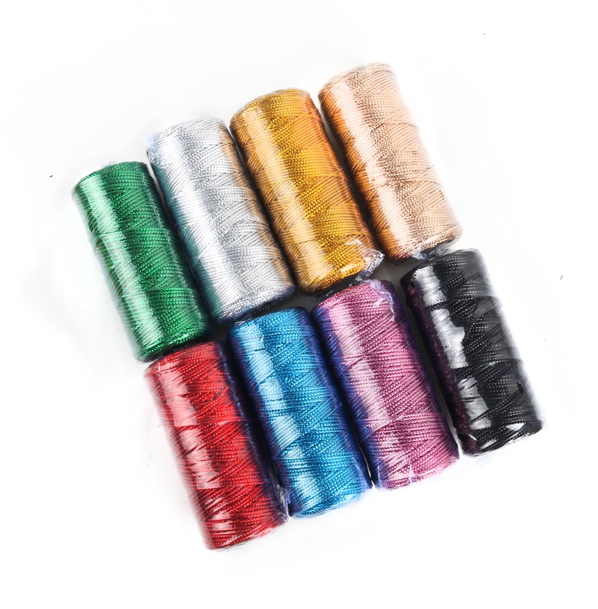 Gold and Silver Macrame Cord R - Sewing Thread In Textile reseña y precio