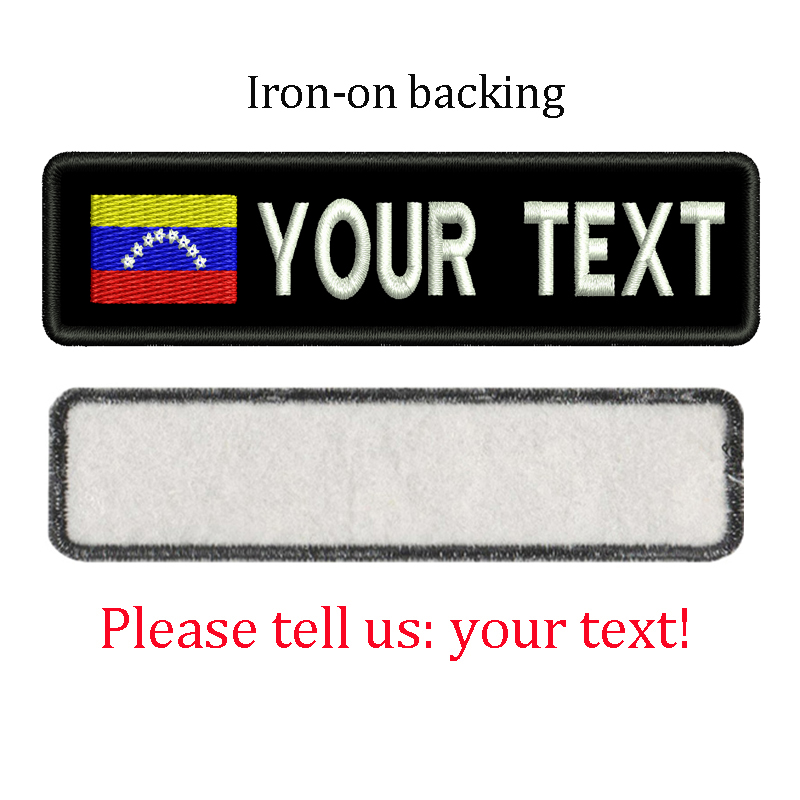 Venezuela Flag Custom Name Pat - Sewing Labels reseña y precio