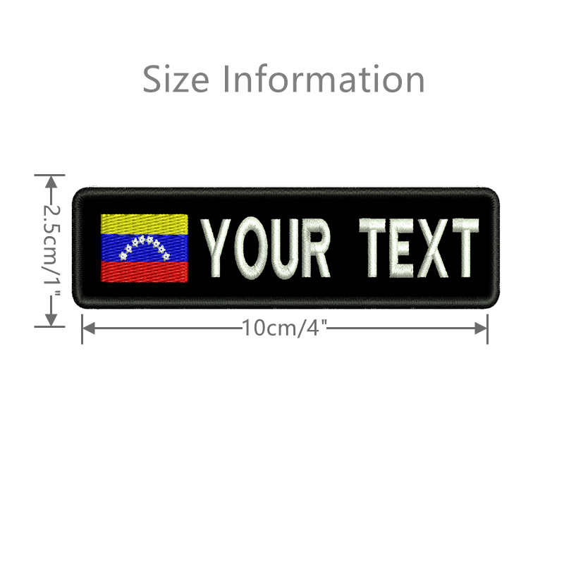 Venezuela Flag Custom Name Pat - Sewing Labels reseña y precio