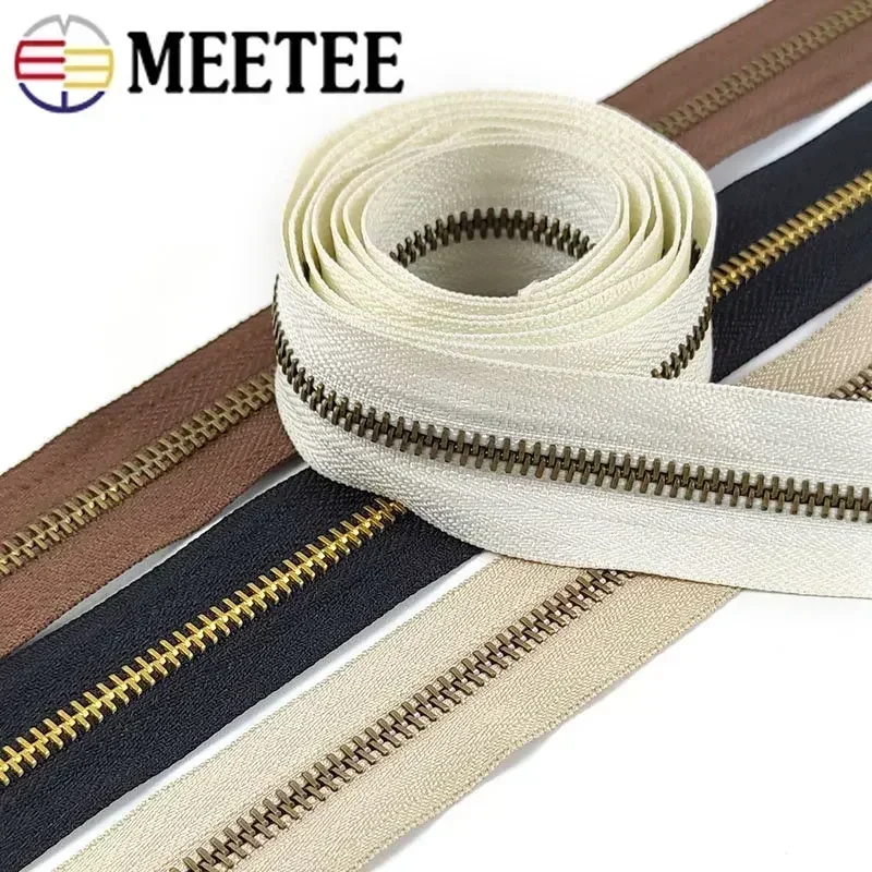 Meetee 2/4Y 3# 5# Metal Zipper - Textile And Sewing Supply reseña y precio