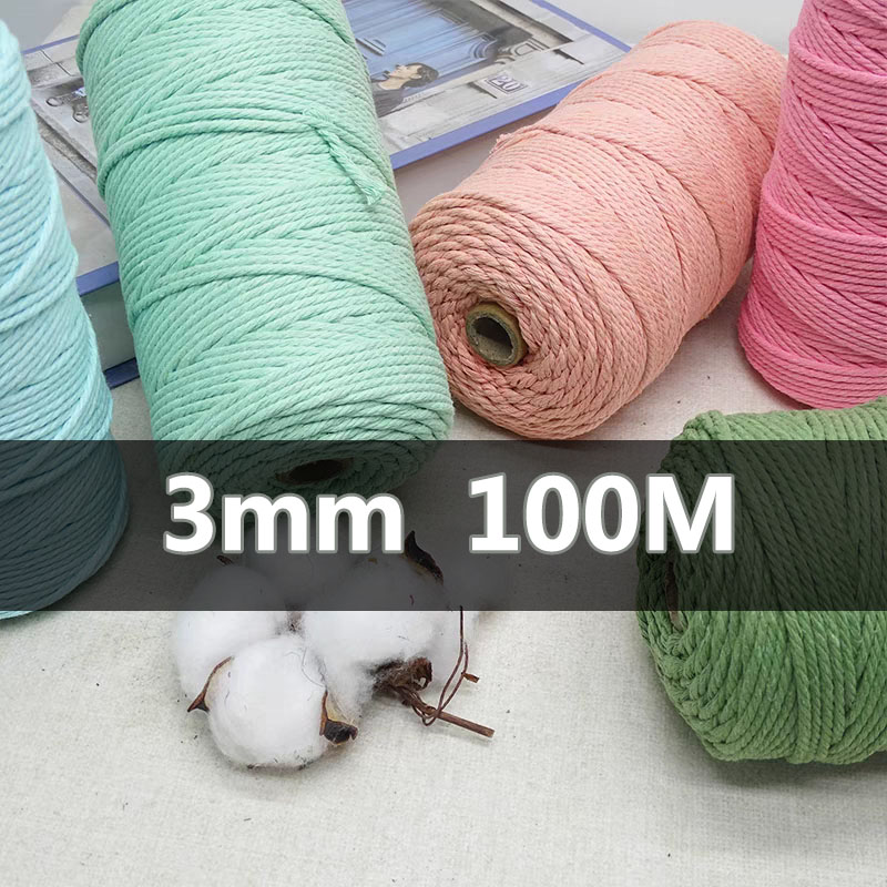 3mm 100M Macrame Cord Rope Cot - Sewing Thread In Textile reseña y precio