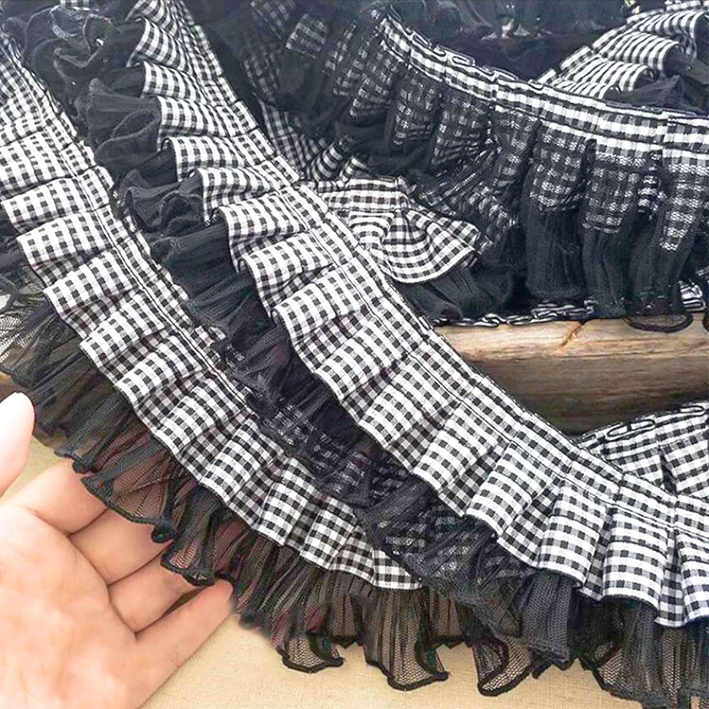 7CM Wide Plaid Pleated Cloth T - Textile And Sewing Supply reseña y precio