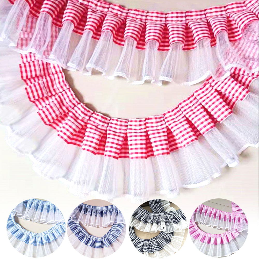 7CM Wide Plaid Pleated Cloth T - Textile And Sewing Supply reseña y precio