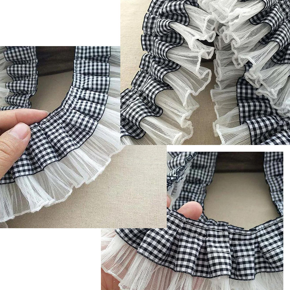 7CM Wide Plaid Pleated Cloth T - Textile And Sewing Supply reseña y precio