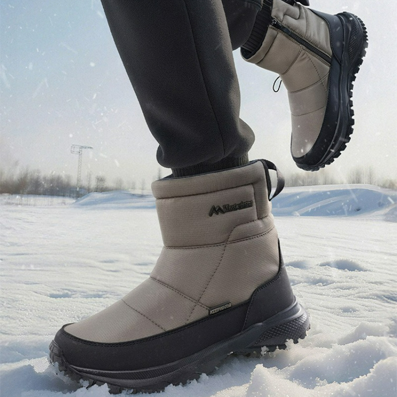 Men's Boots Warm Snow Boots Wa - Sewing Zipper reseña y precio