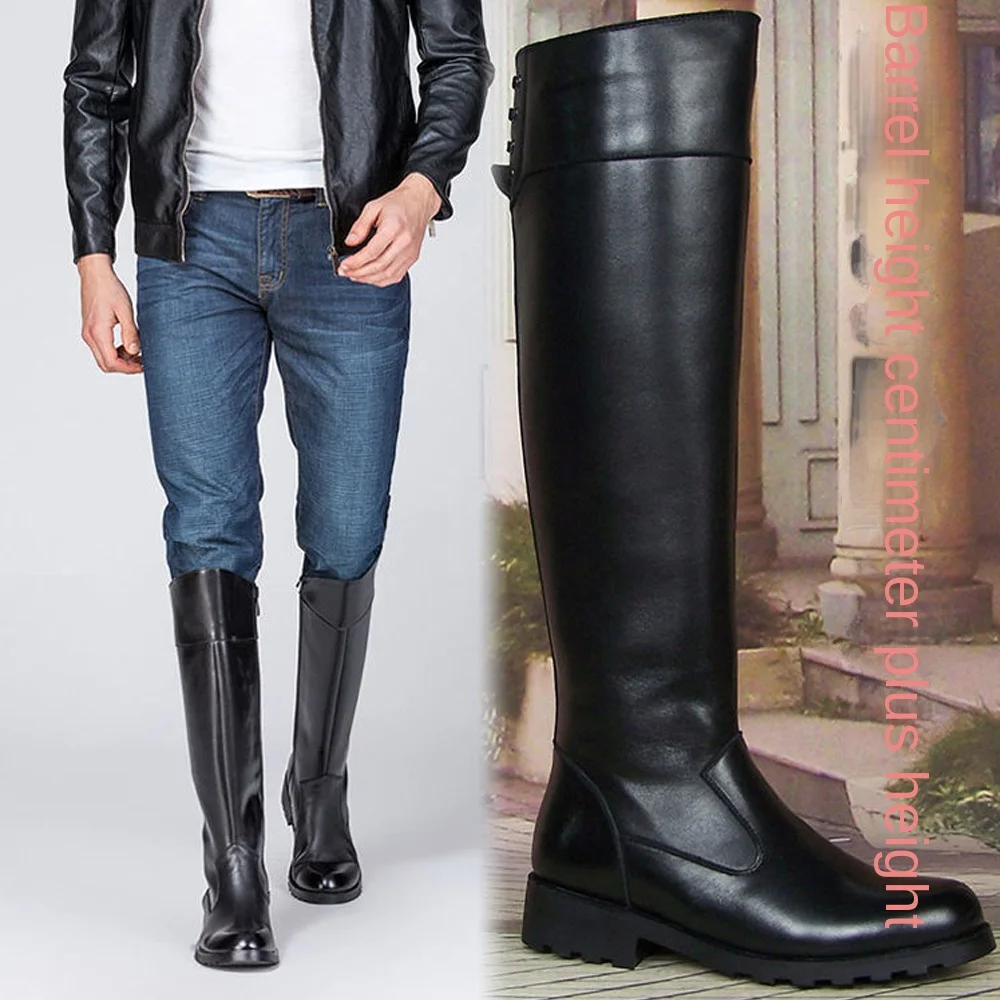 Fashion Men's Genuine Leather  - Sewing Zipper reseña y precio