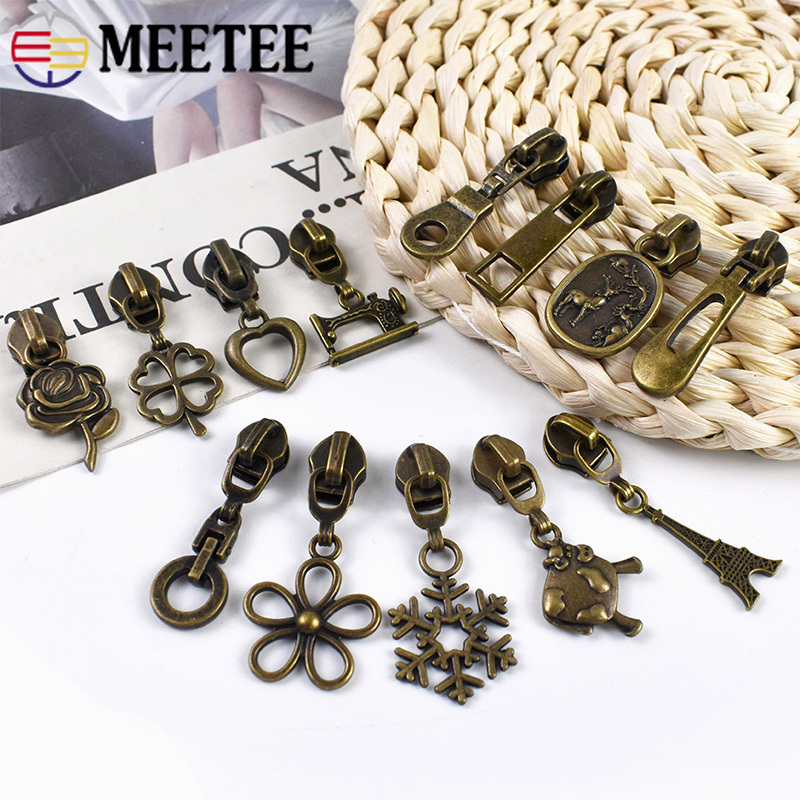 10/20/30Pcs 5# Bronze Metal Zi - Textile And Sewing Supply reseña y precio