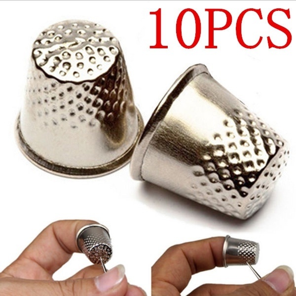 10Pcs Metal Aluminum Top Needl - Sewing Thimble Metal reseña y precio