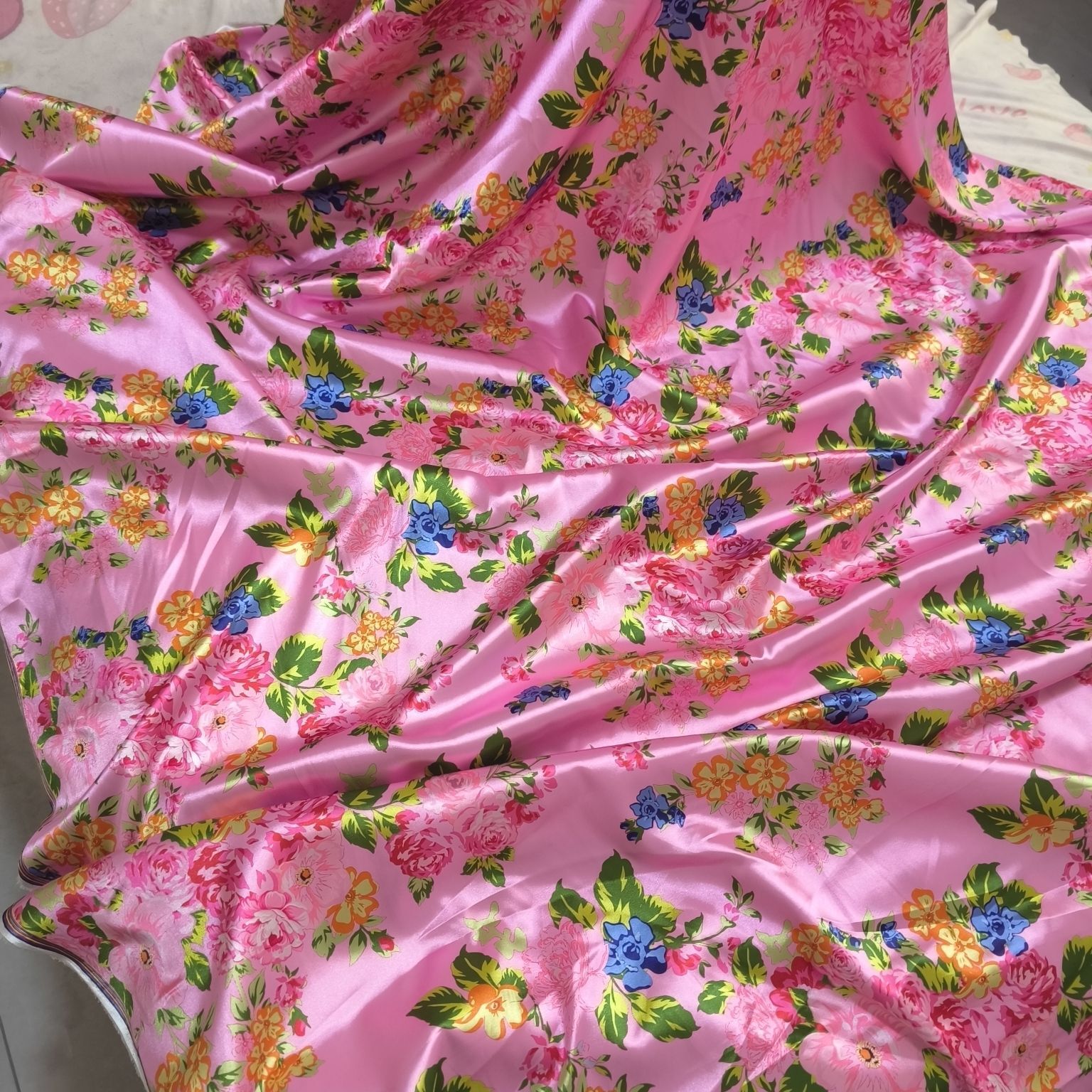 Satin Fabric Cloth without Ove - Sewing And Textile reseña y precio
