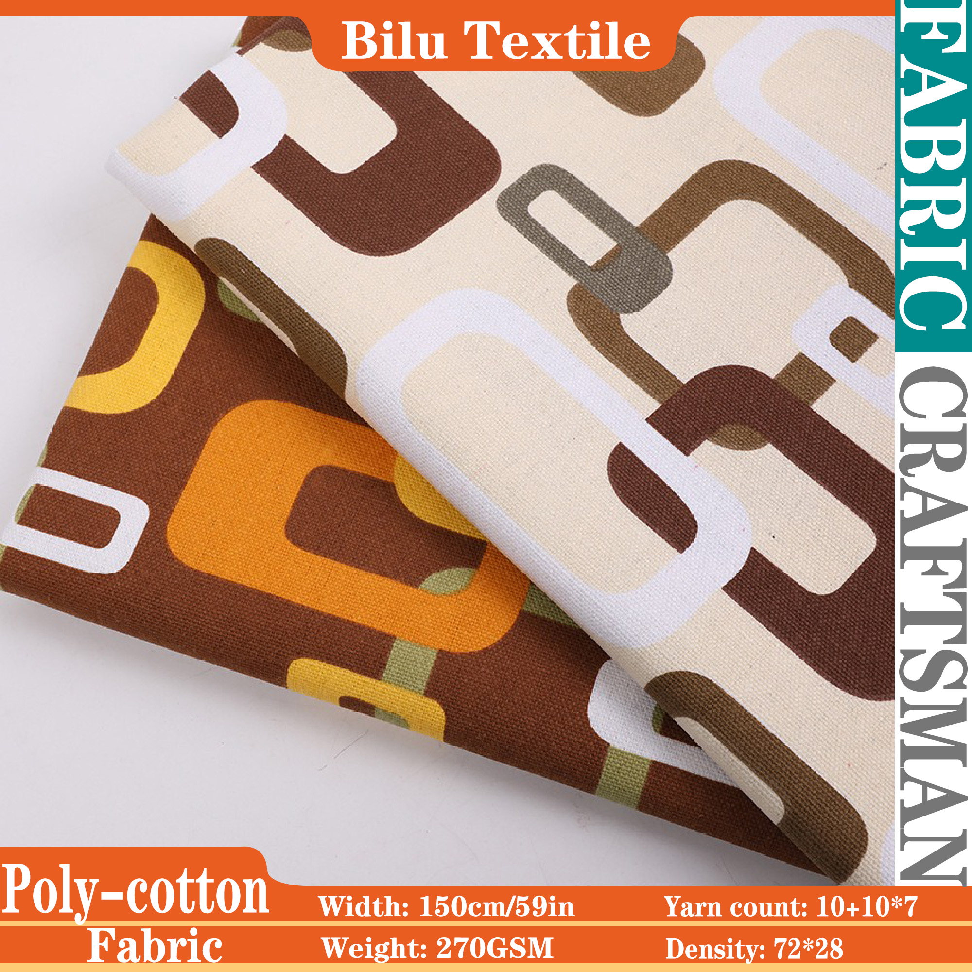 Poly-Cotton Canvas Fabric - De - Sewing And Textile reseña y precio