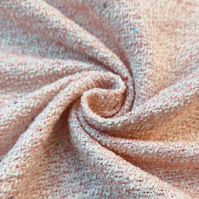 Light Pink Color With Sequin Y - Sewing Tweed reseña y precio