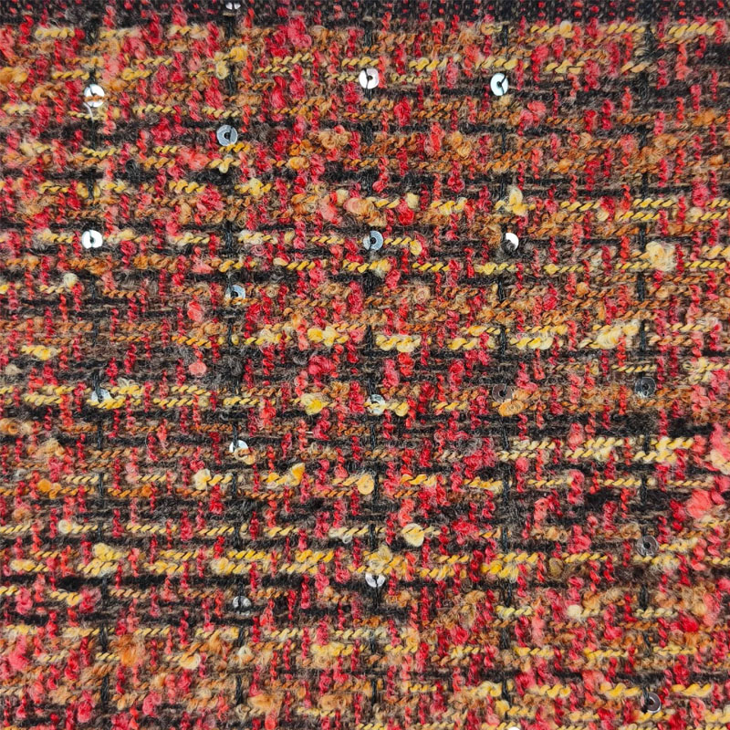 Red and Black Lattice Yarn-Dye - Sewing Tweed reseña y precio