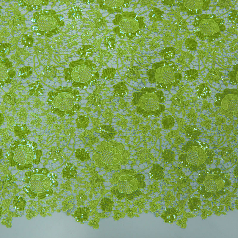 Lemon Green Hjgh Quality Hollo - Sewing Eyelet Fabric reseña y precio